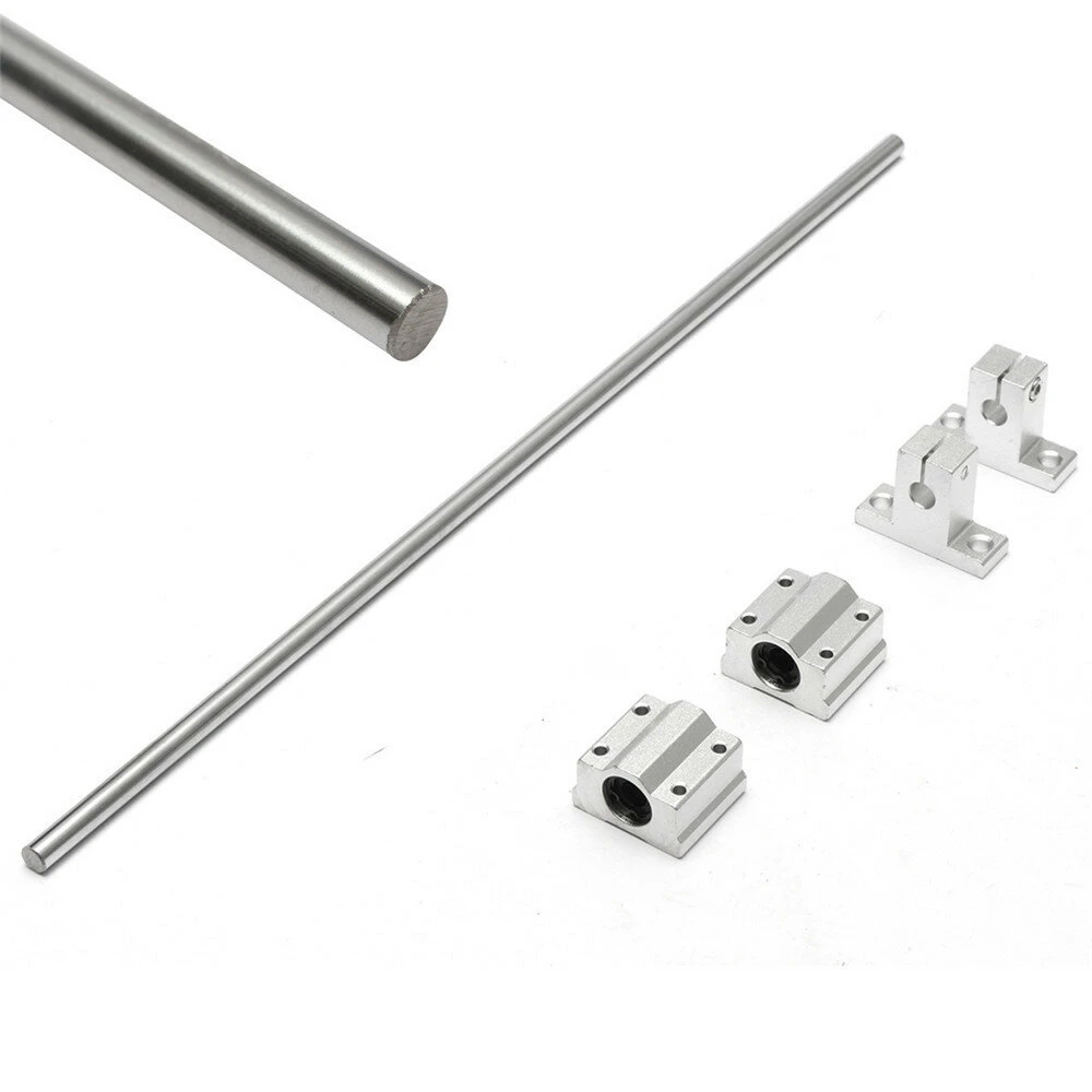 8x400mm Linear Rail Shaft 2pcs Supports 2pcs Bearings Block - Image 2