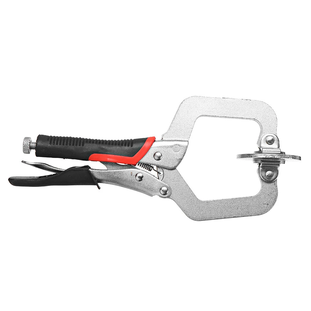 Woodworking 2 Inch C-Clamp with Locking Pliers & Swivel Pads | Face Clamp - Image 2