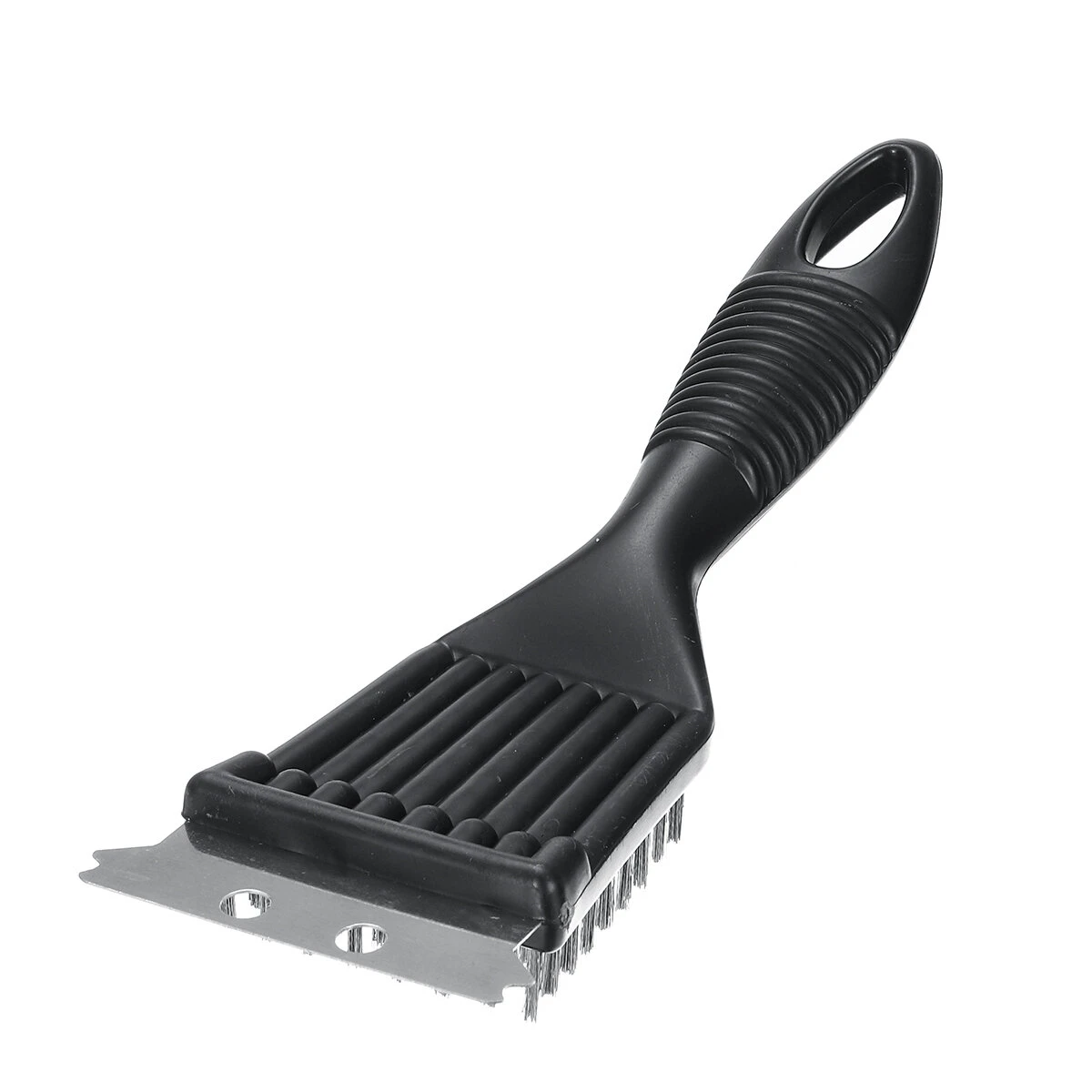 Grill Brush with Wire Bristles - Steel BBQ Cleaning Brush for Non-Stick Grills | Outdoor Cooking Tools - Image 2