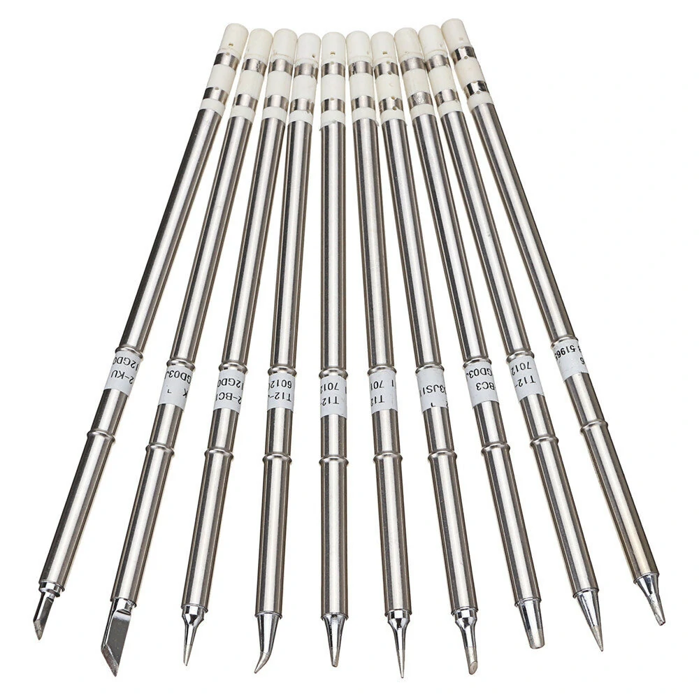 Drillpro 10pcs T12 Soldering Iron Tips Set for Hakko FX951 & FX952 - Image 4