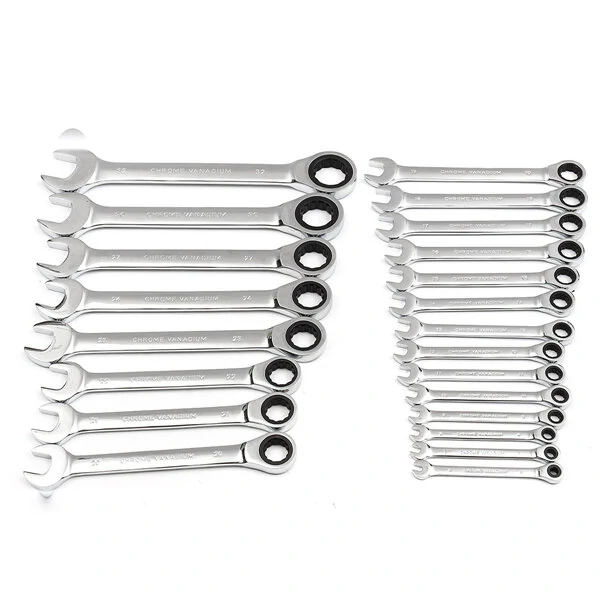 Raitool HT01 Chrome Vanadium Steel Ratchet Wrench Set | Fixed Head 6-32mm Metric - Image 5