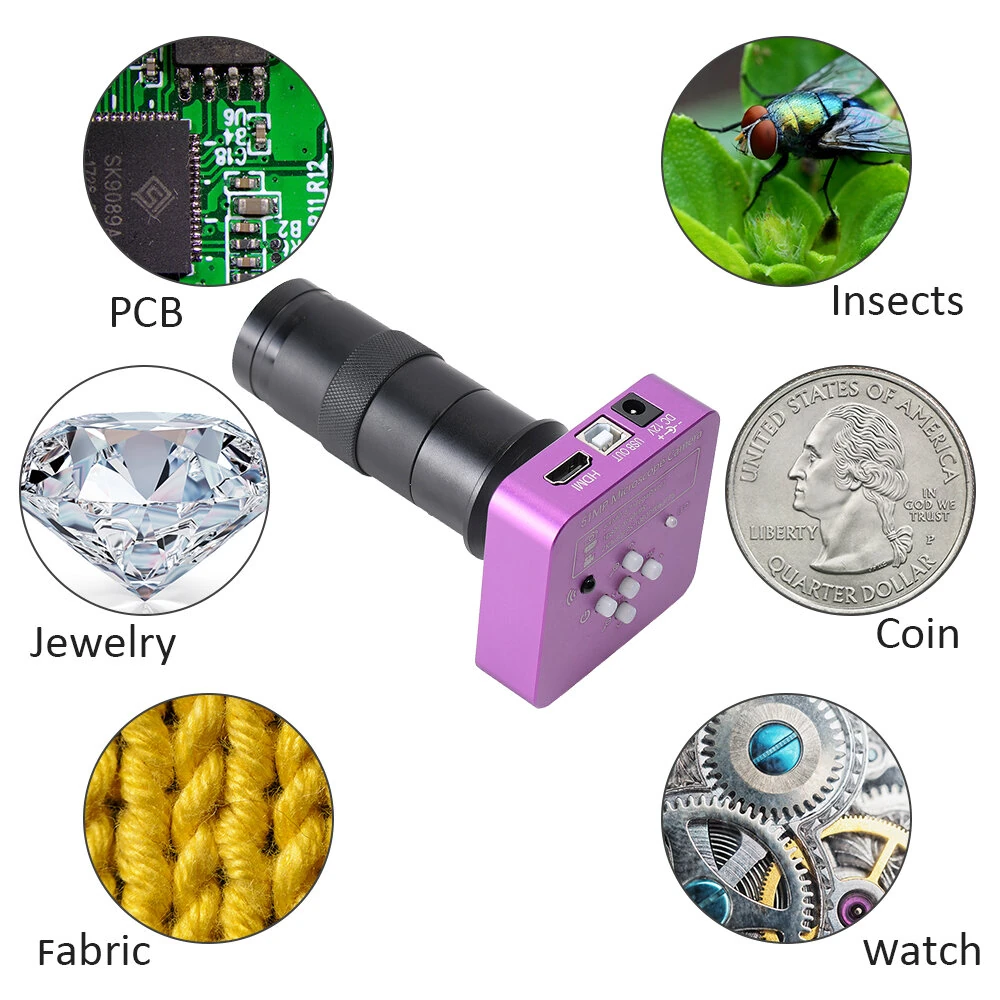 HAYEAR 51MP Digital Microscope Camera - 1080P HDMI with 130X Zoom Lens | PCB Repair & Soldering - Image 4