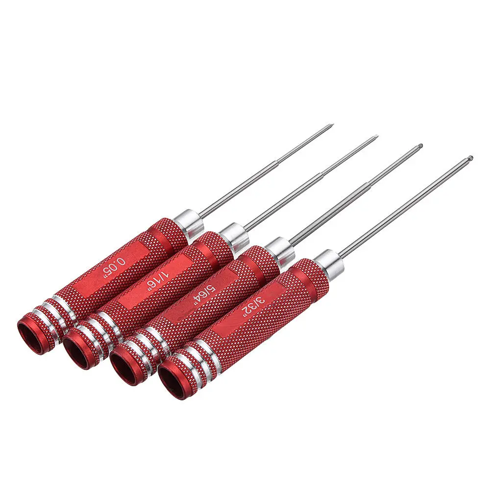 Drillpro 4pcs HSS Ball Screwdrivers Kit - 0.05 1/16 3/32 5/64 Inch Repair Tool - Image 2