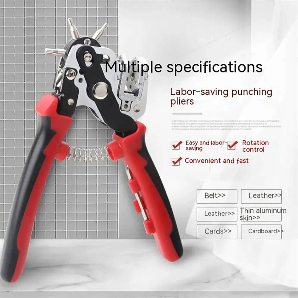 Multi-Size Hole Punch Tool - 2-4.5mm Stainless Steel - Professional Leather & Craft Punch - Image 2
