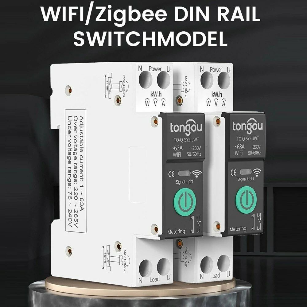 Tuya Smart Circuit Breaker 63A 1P - Energy Metering | Alexa & Google Home - Image 4