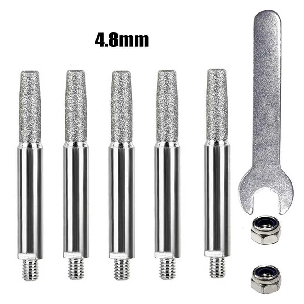 Chainsaw Sharpener Parts - Diamond Coated Grinding Head - 4/5/6mm Cylindrical Burr - Image 4