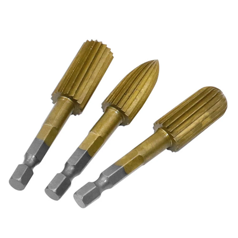 5pcs 6.3mm HSS Rotary File Set | Wood Carving & Peeling Grinding Heads - Image 4