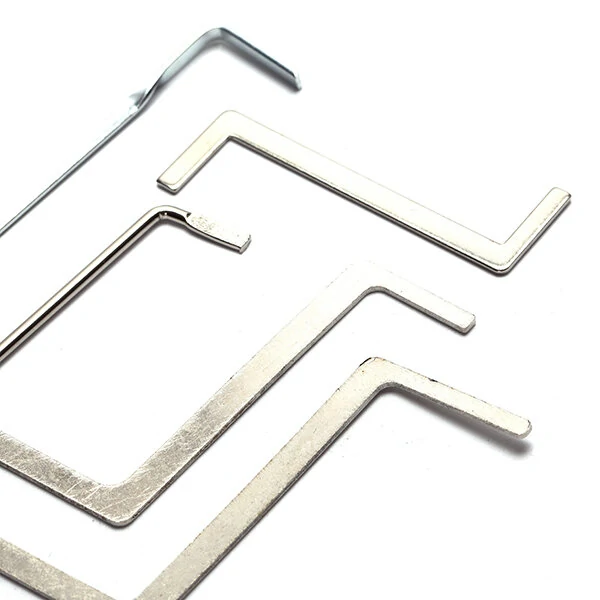 DANIU 5pcs Locksmith Tools - Double Row Tension & Lock Pick Set | Stainless Steel - Image 2