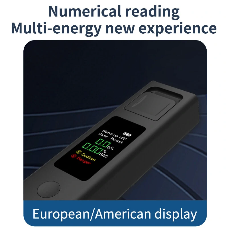 JK-01 Portable Alcohol Tester - 0.96 Inch TFT LCD Display & Semiconductor Sensor - Image 5
