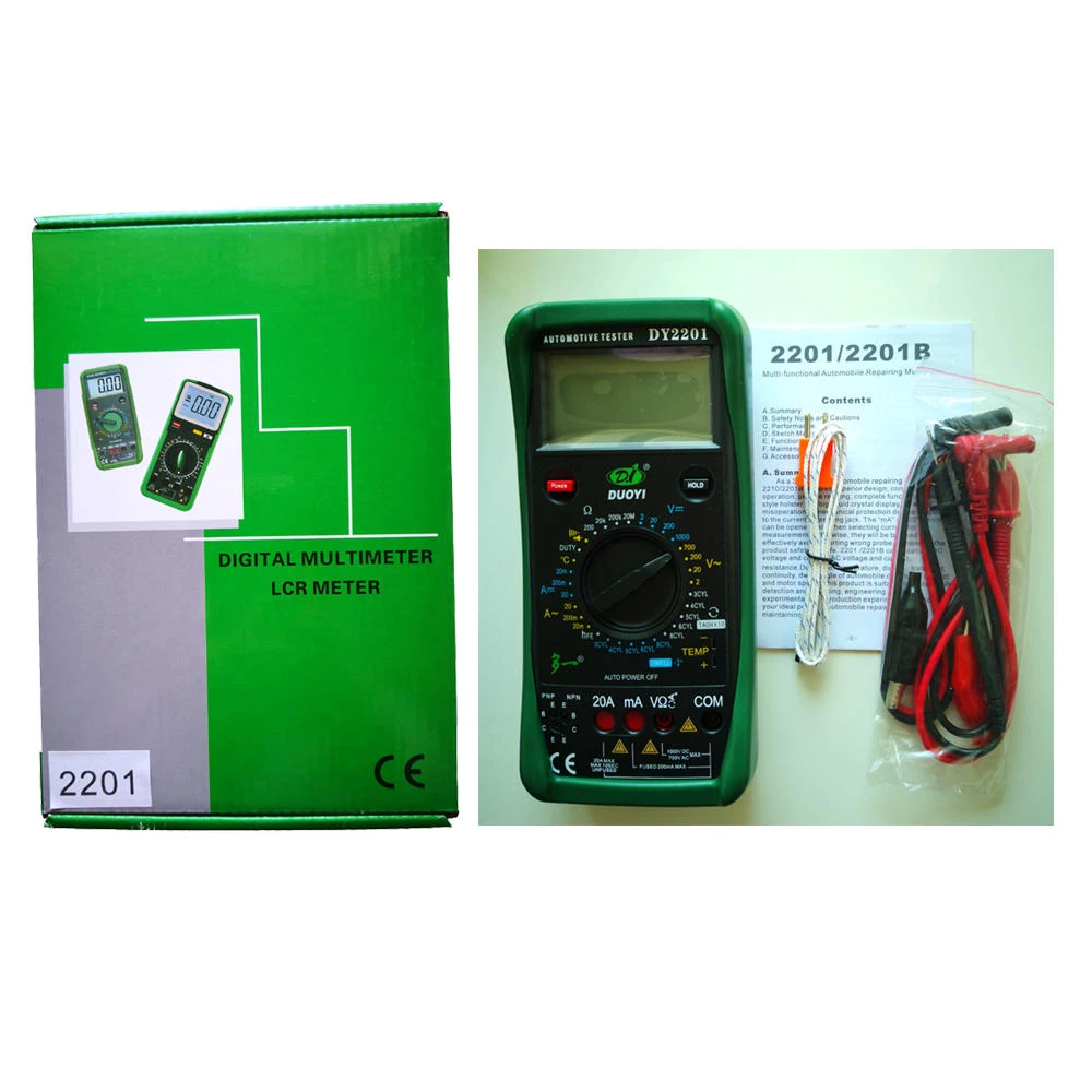 DUOYI DY2201 Digital Automotive Multimeter - Tester for RPM, Dwell Angle & Temperature - Image 5