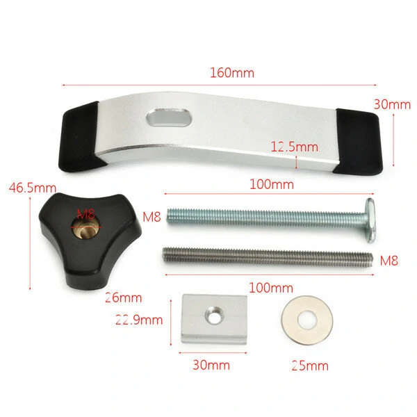 Wnew T-Slot Clamp Set - Quick Acting Hold Down Clamps for Woodworking Miter Slot - Image 3
