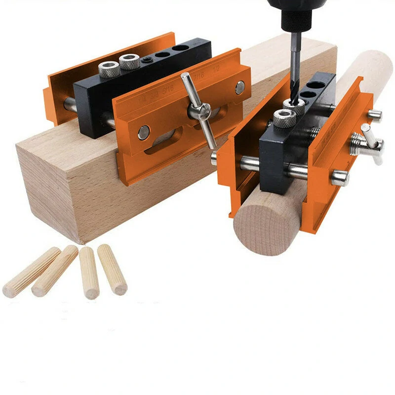 Self-Centering Drill Guide & Doweling Jig Kit | Woodworking Hole Punch Locator Set - Image 3