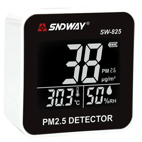 SNDWAY SW-825 Air Quality Monitor - PM2.5 Laser, Gas, Temp & Humidity - Image 3