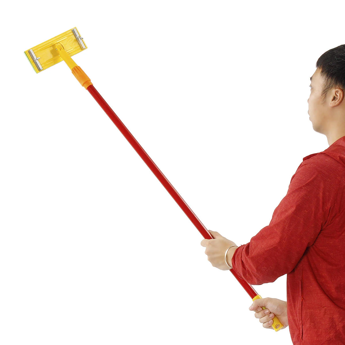 Adjustable Telescopic Handle Mop - 1.2m Retractable Pole for Cleaning & Sander - Image 2