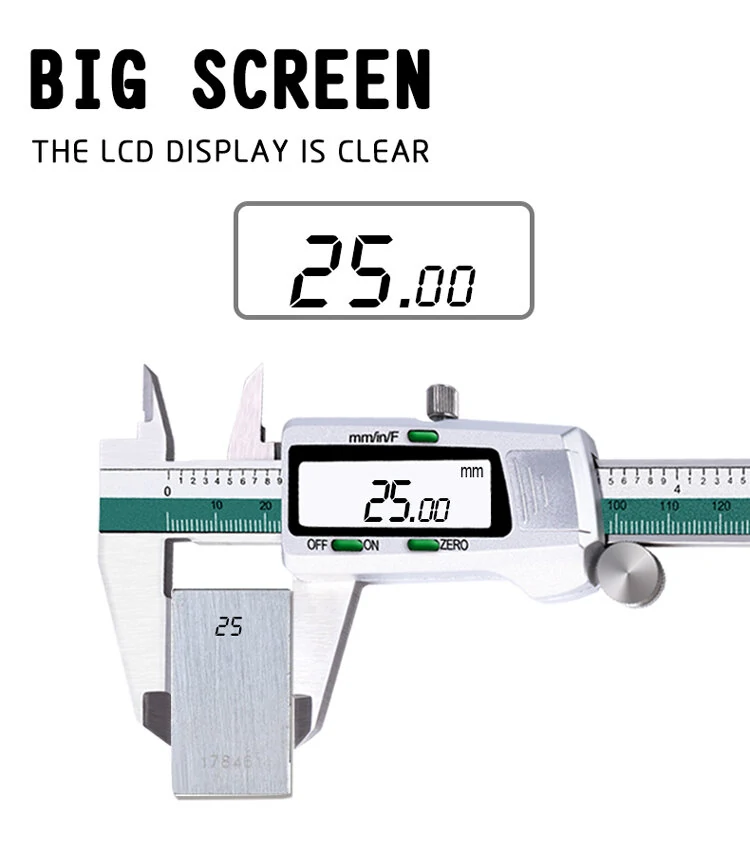 Mitutoyo 150mm Digital Caliper | 6 Inch LCD Screen | Fraction/MM/Inch High Precision - Image 4