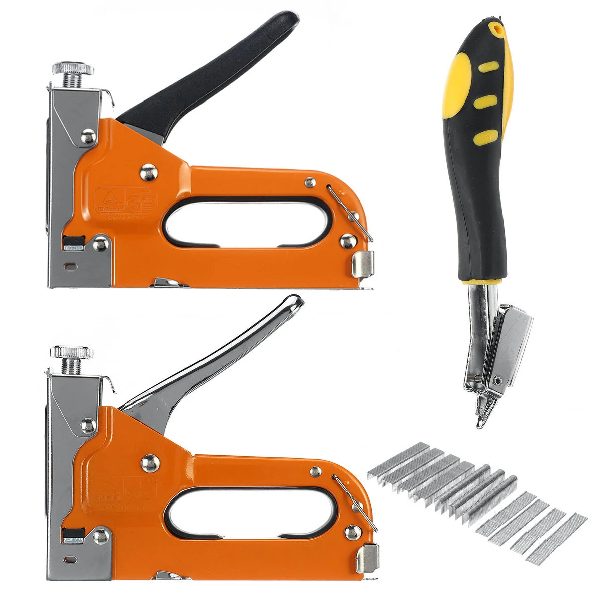 Manual Hand Nailer Stapler for U Nails & T Nails - 600 Nail Kit - Steel Nailing Machine - Image 2