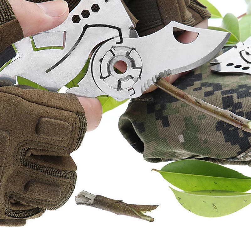 EDC Multifunctional Tool - Mini Bottle Opener & Screwdriver - Stainless Steel Folding Camping Tool - Image 4