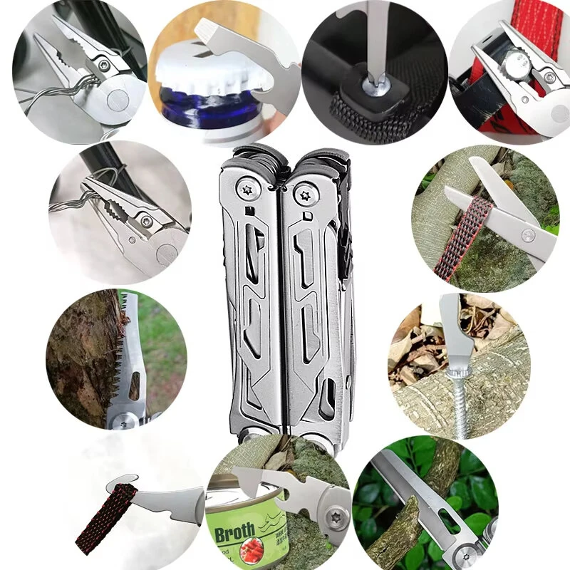 28 in 1 Multifunctional Outdoor Plier Tool - Stainless Steel Tactical Knife | Camping - Image 5