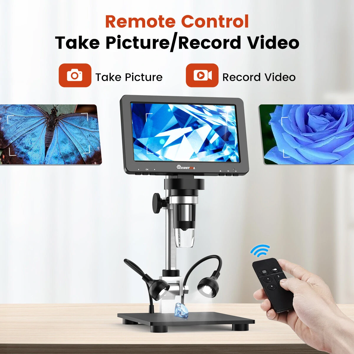 MUSTOOL DM9 Pro Digital Microscope - 7 IPS Screen 1200X 16MP | HDMI-Compatible - Image 4