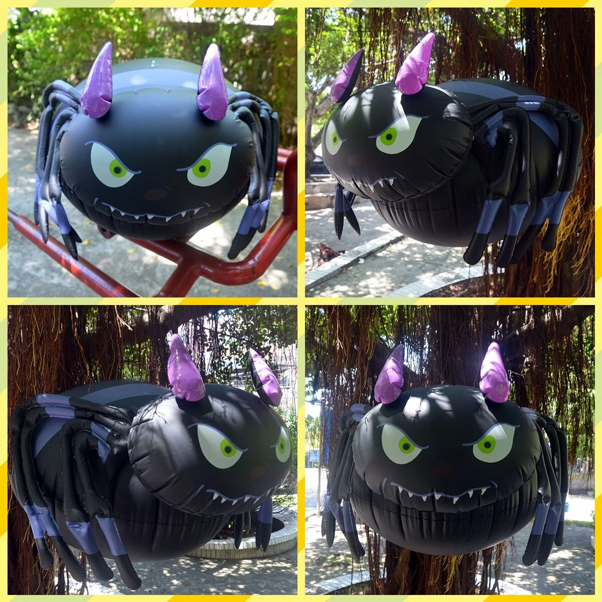 Halloween Inflatable Ghost - 50cm Durable PVC Decor | Pumpkin Spider Gift - Image 2