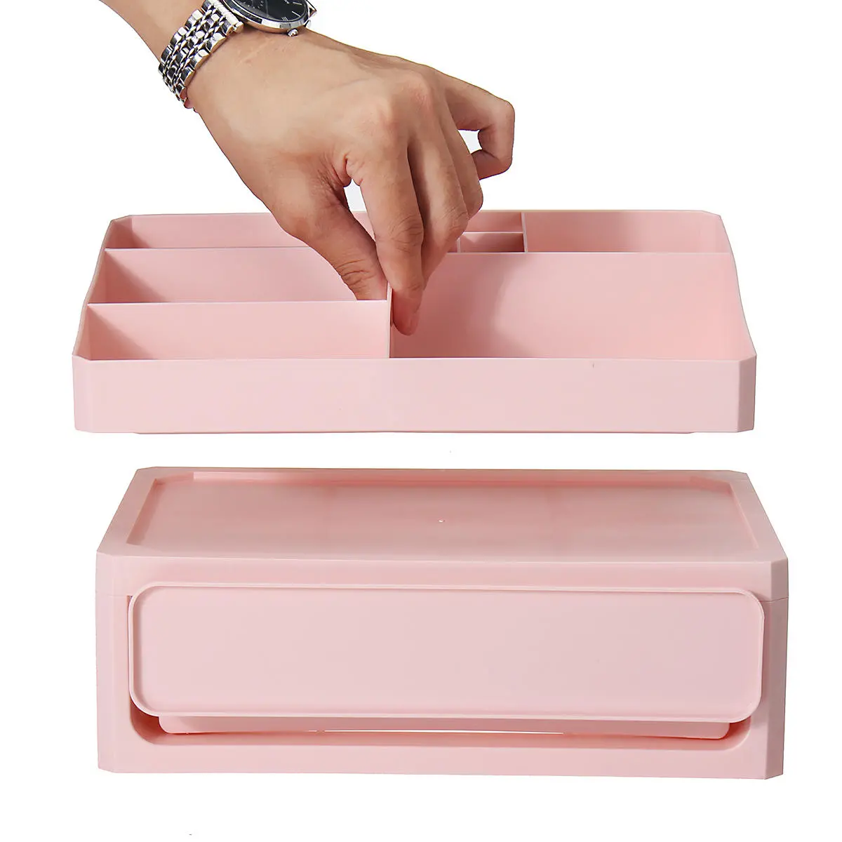 2-3 Layer PP Storage Box - Desktop Organizer Drawer Case for Makeup & Tools - Image 5