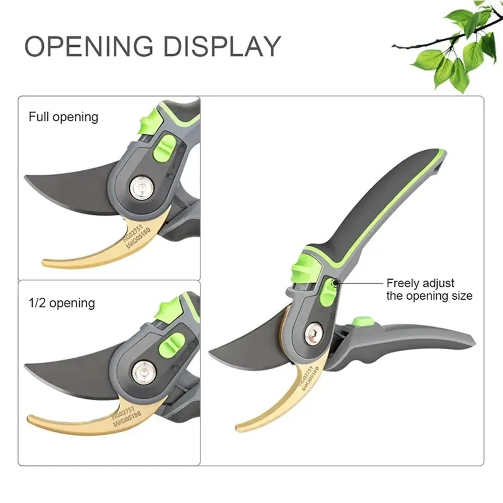 Industrial Pruning Shears | SK5 Steel Blade 205mm | Ergonomic Non-Slip Handles - Image 4
