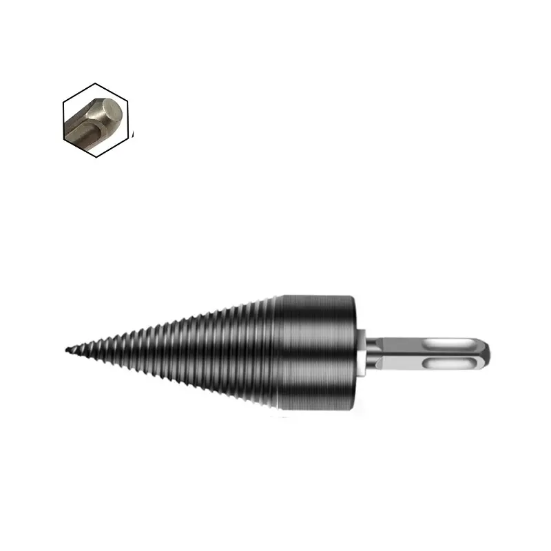 Drillpro 32-45mm Firewood Splitter Drill Bit | Kindling Splitter for Electric Drill - Image 4