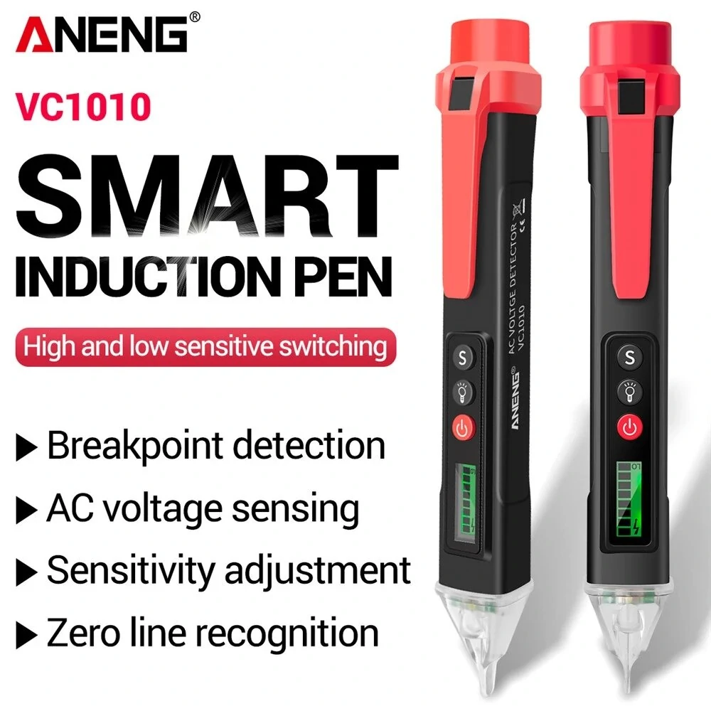 ANENG VC1010 Digital Voltage Tester Pen | Non-Contact AC 12-1000V Sensor - Image 3