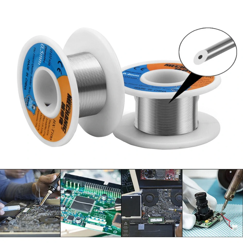 MECHANIC HX-100 Solder Wire 63/37 Tin Lead | 0.2mm-1.2mm Rosin Core | 55g Reel - Image 3