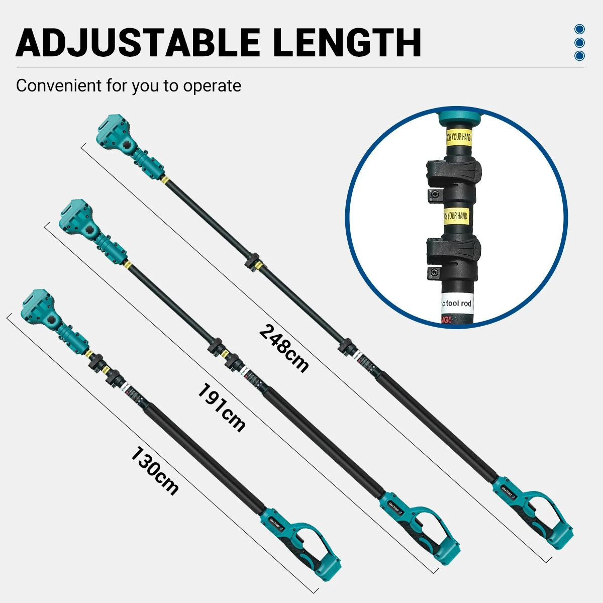 Electric Chainsaw 2-in-1 | Brushless Motor & 35mm Pruning | Telescopic Extension Rod - Image 5