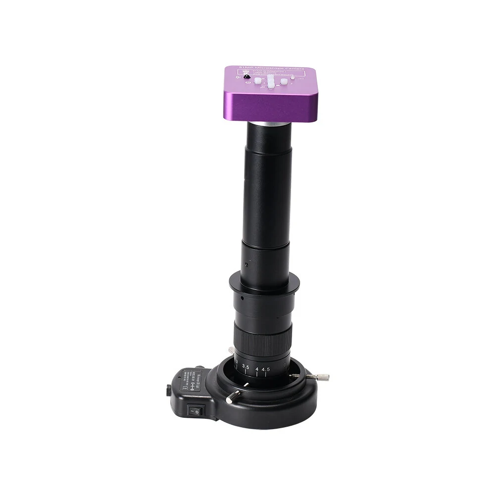 HAYEAR 51MP Microscope Camera - 60FPS 180X Lens with 144 LED Light | HDMI USB for PCB Welding - Image 2