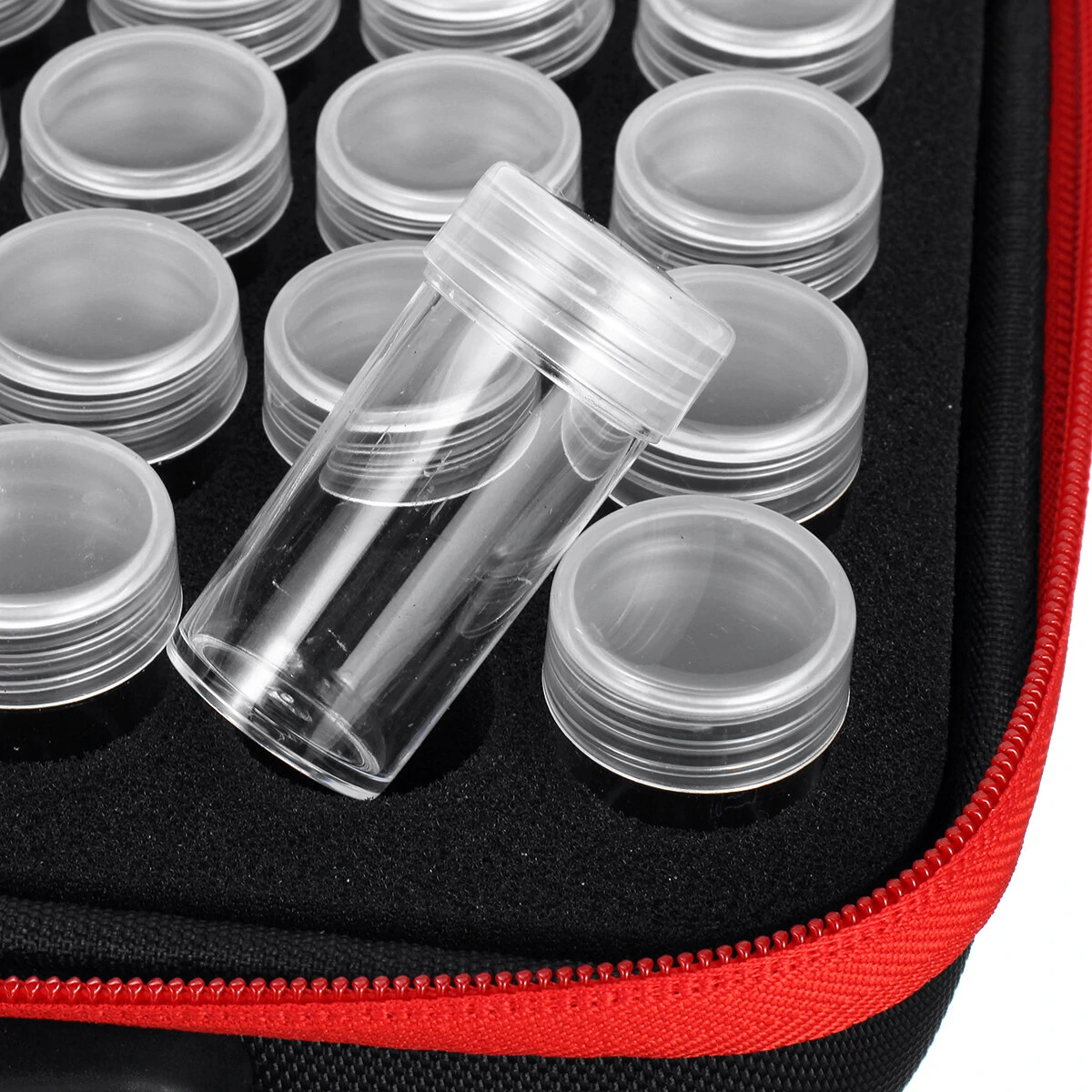 90-Piece Diamond Painting Kit - Blue/Purple/Black/Red Bottle Storage Box | 60 Compartment, Shockproof Anti-Drop - Image 3