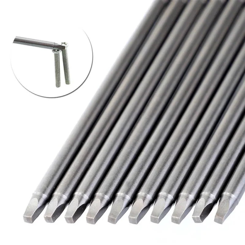 10pcs 150mm SQ2 Square Driver Bit Set | S2 Steel 1/4 Hex Magnetic | For Pocket Hole Jig & Woodworking - Image 4