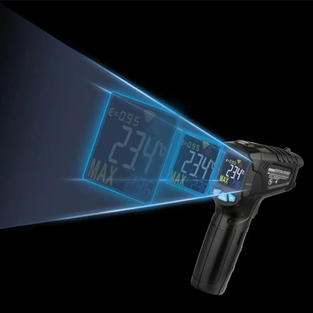 MESTEK IR01A Infrared Thermometer | -50° to 380°C Non-Contact | 12-Point Color Screen - Image 5