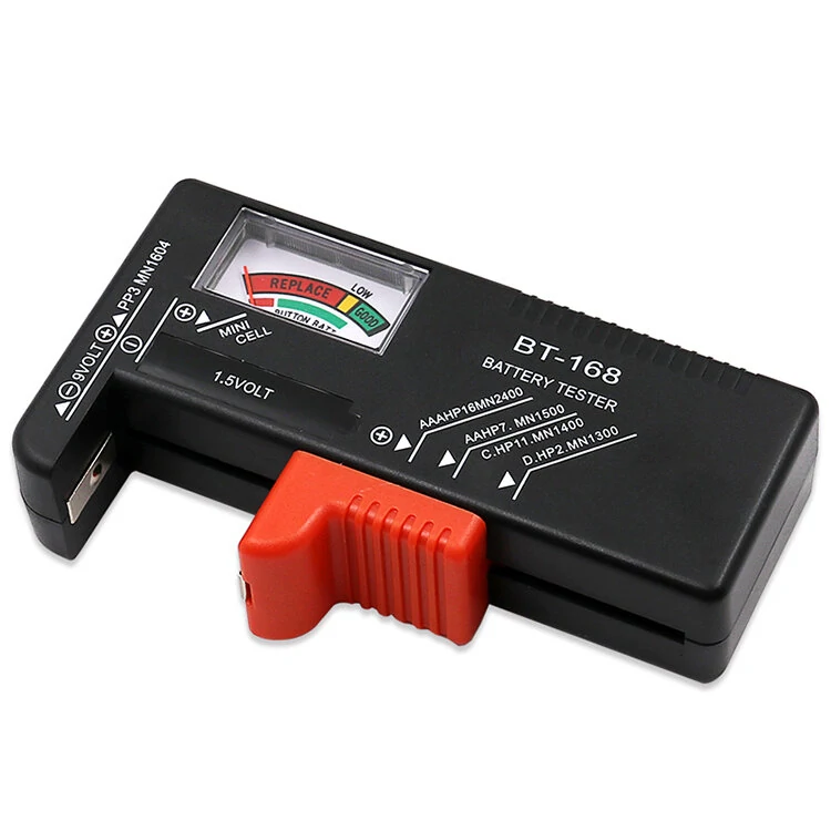 BT-168 Universal Battery Tester - AA AAA C D 9V Button Cell - Colour Coded Meter - Image 3