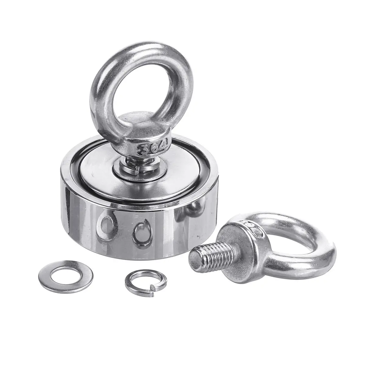 NEOGRIP 80KG Dual-Side Fishing Magnet | Neodymium Salvage & Recovery Tool - Image 2