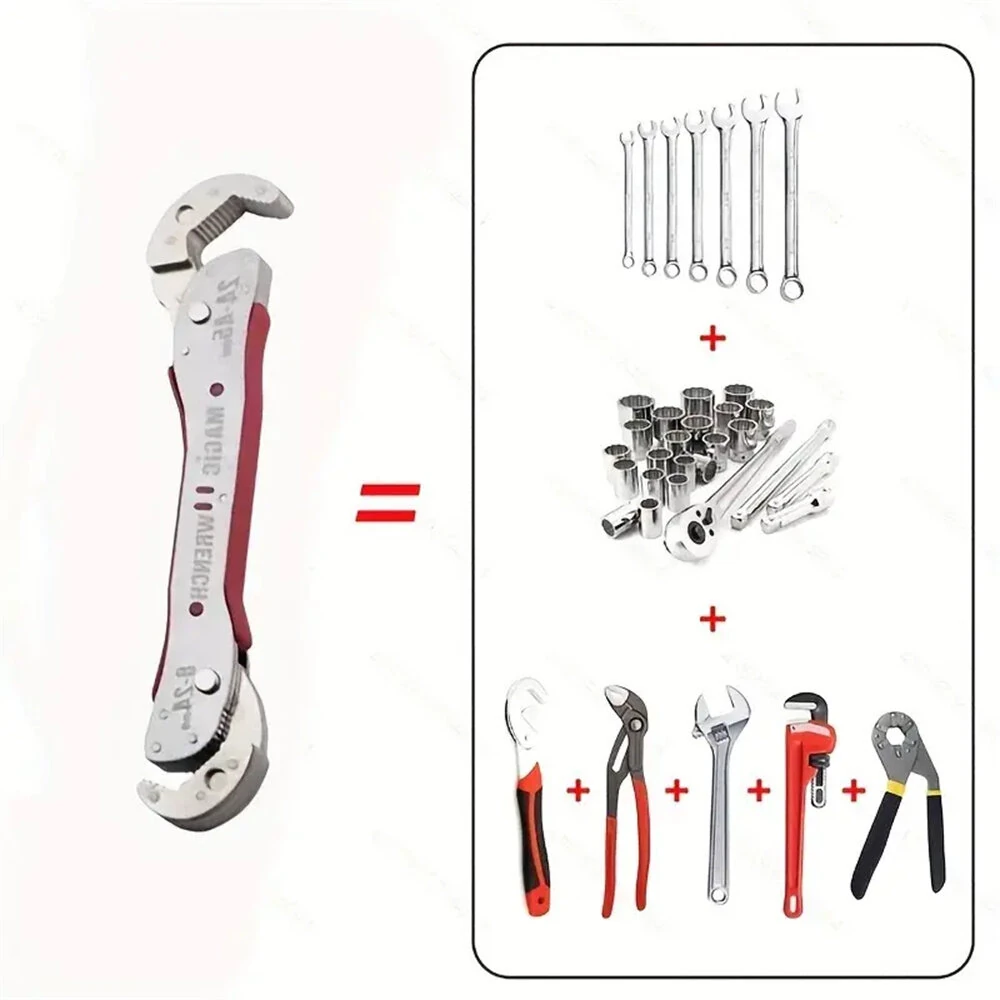 Magic Universal Wrench - Adjustable Dual Open Steel Pliers | Ergonomic Grip - Image 2