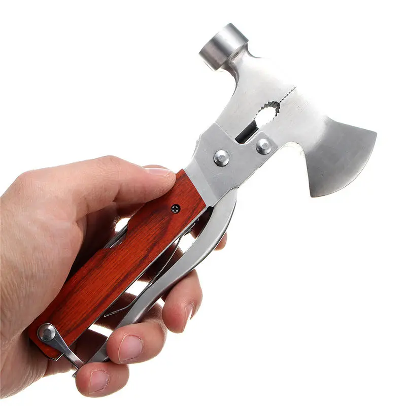 Multifunction Survival Hatchet - Hammer Axe Opener & Pliers | EDC Tool Kit - Image 5