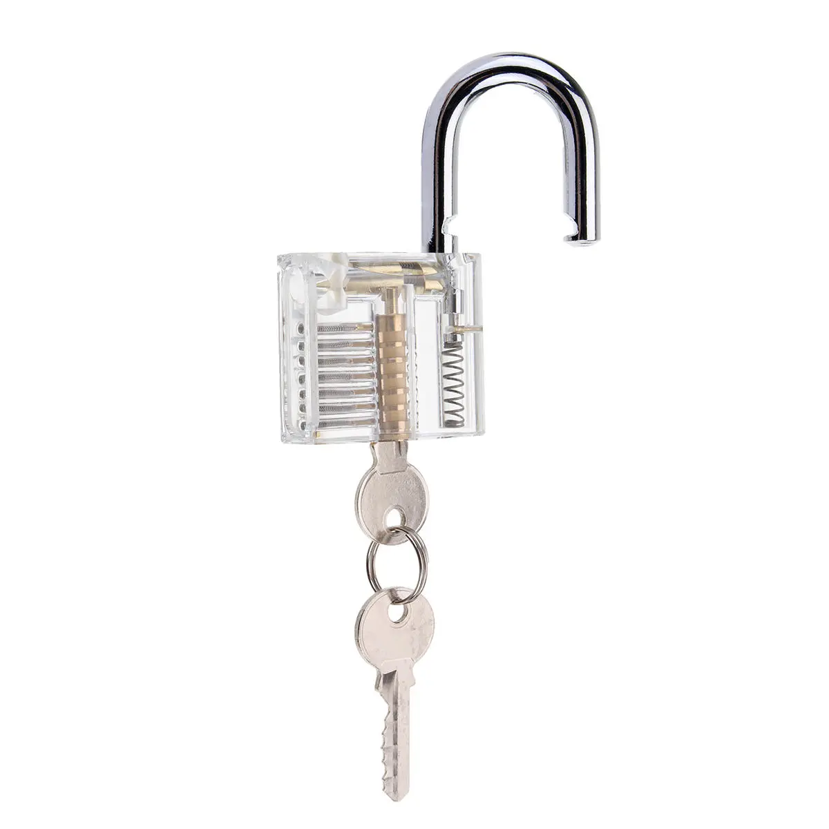 DANIU 24Pcs Lock Pick Set - Transparent Practice Padlock - Locksmith Training Tool - Image 3