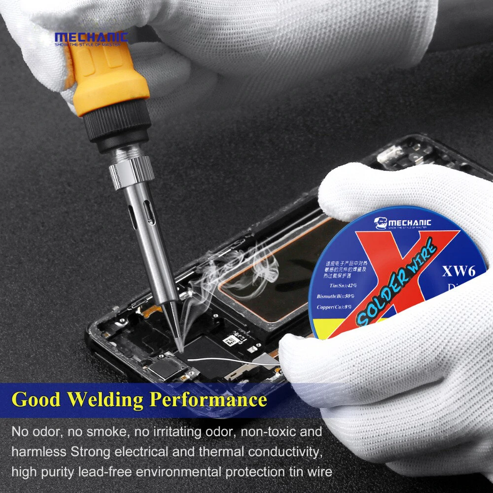 MECHANIC 50g 0.6mm Rosin Core Lead-Free Solder Wire | Sn42/Bi58 Low Melt - Image 3