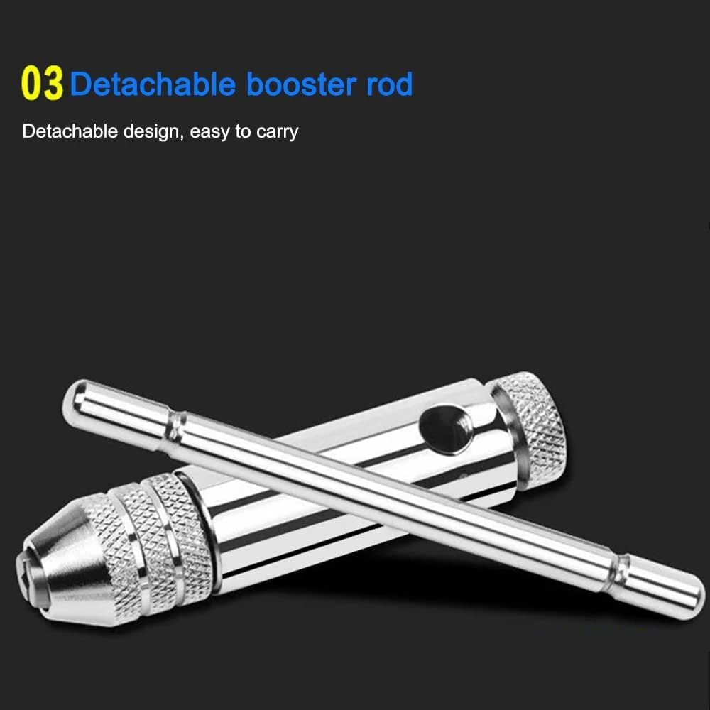 Adjustable T Handle Tap Wrench - M3 to M12 Metric - 85mm 100mm 110mm Machine Screw Tool - Image 4