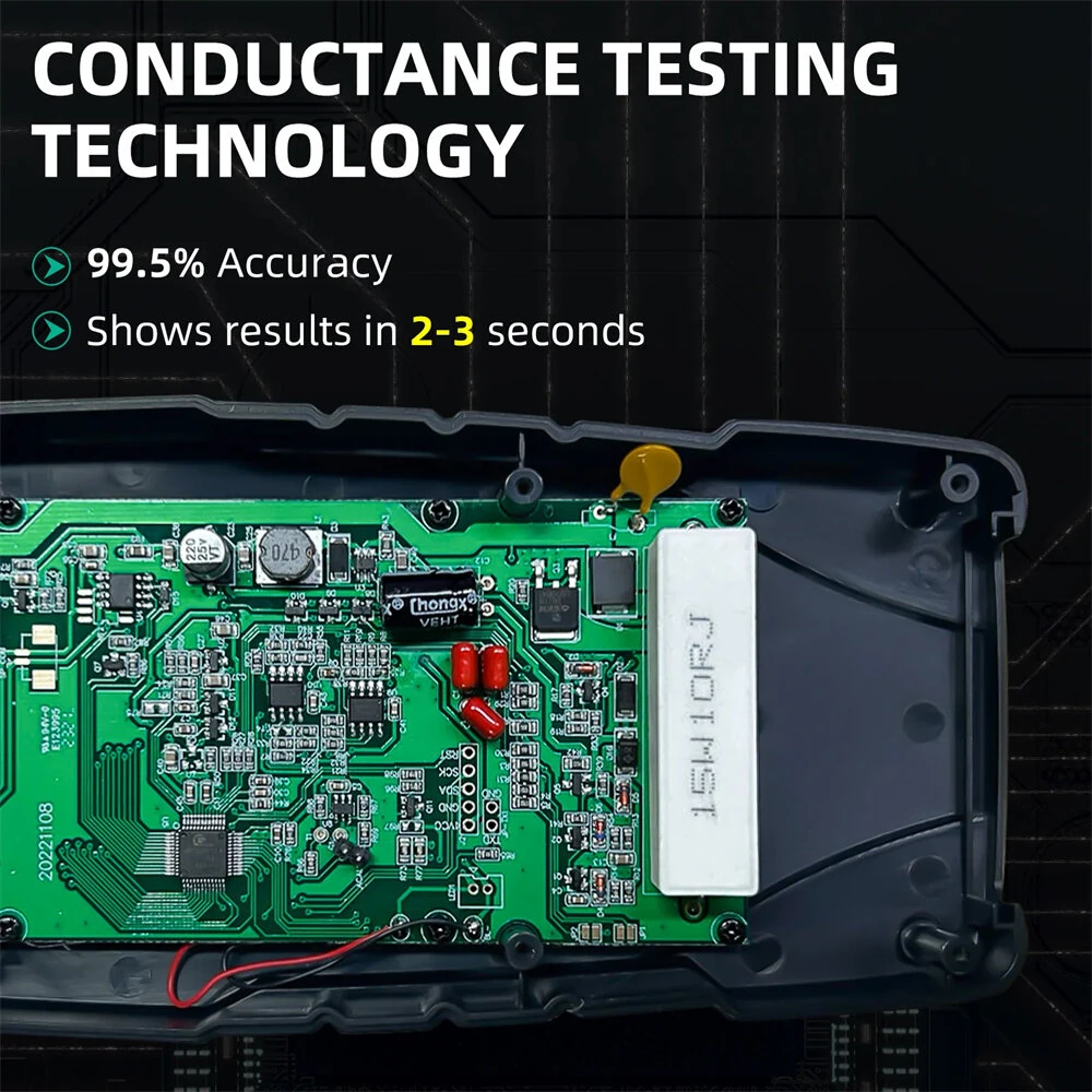 FY8912A Car Battery Tester - 12V/24V 8V-36V for Lead-Acid AGM GEL EFB - Image 3