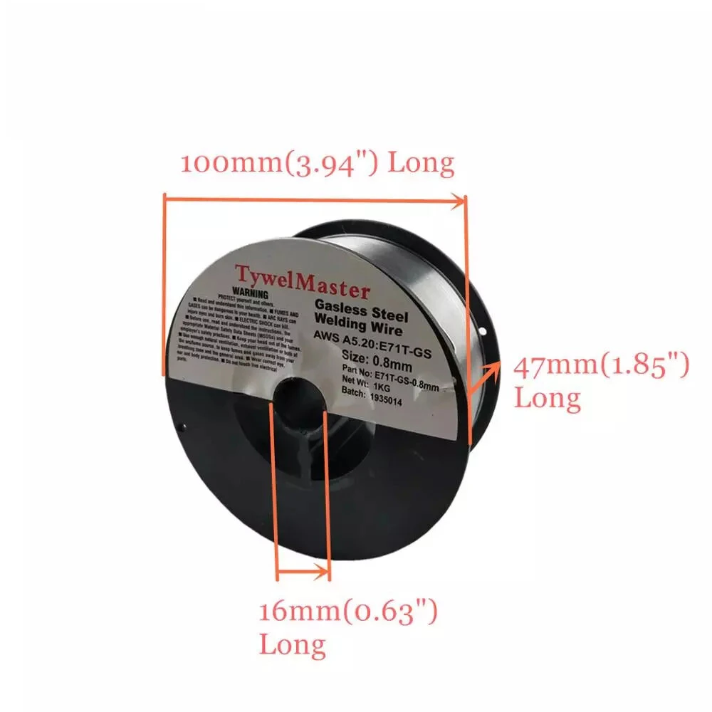 E71T-GS Gasless Flux Core Welding Wire | 0.6mm 0.8mm 0.9mm | 1kg Steel ER70S-6 - Image 4