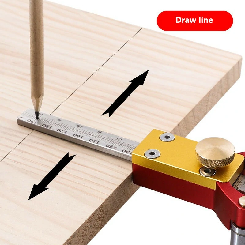 3 in 1 Multi-function Scribe Ruler | 0-140mm Height Gauge for Woodworking DIY - Image 2