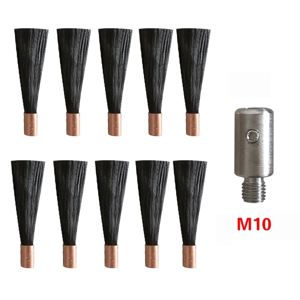 M6 M8 M10 Polishing Brush Head for Stainless Steel Weld Bead Processor | 1 Connector & 10 Heads - Image 3