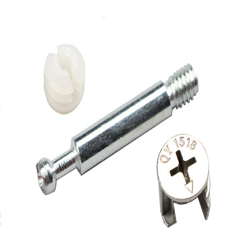 Wnew 20PCS 3-in-1 Eccentric Wheel Furniture Screw Kit | For Dowel Jig & Wardrobe - Image 2