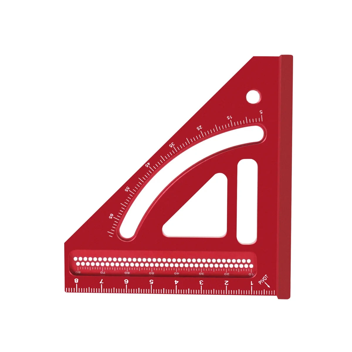 JIGHOLE Multi-Angle Measuring Ruler - Aluminum Alloy Protractor & Height Gauge for Woodworking - Image 4