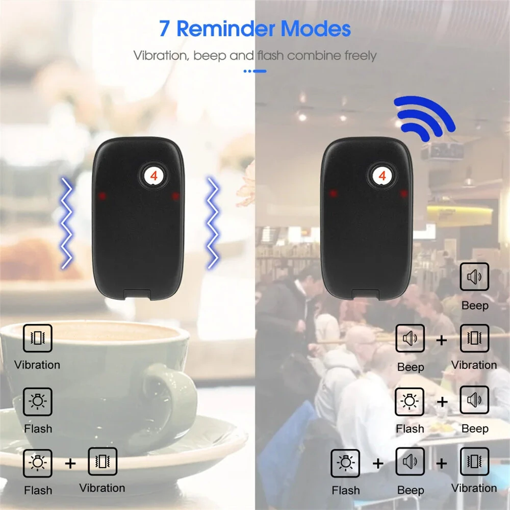 Retekess TD175 Pager Receivers - 1/5/10 pcs for Restaurant Coffee Shop Food Court - Image 2