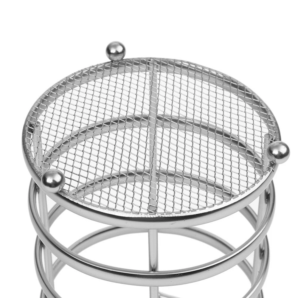 Metal Tool Storage Basket - 11x17cm Round Tableware & Chopstick Holder - Image 5