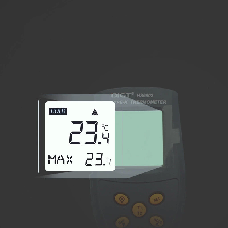 HS6802 Digital Thermometer -50°C to 1350°C | Dual Thermocouple | High-Precision - Image 3
